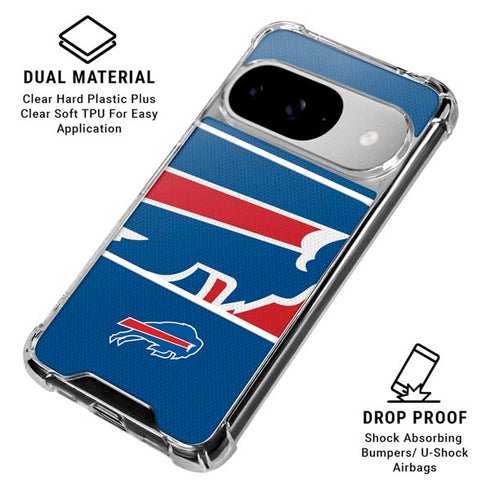NFL Buffalo Bills Zone Block Google Pixel 10 Clear Case
